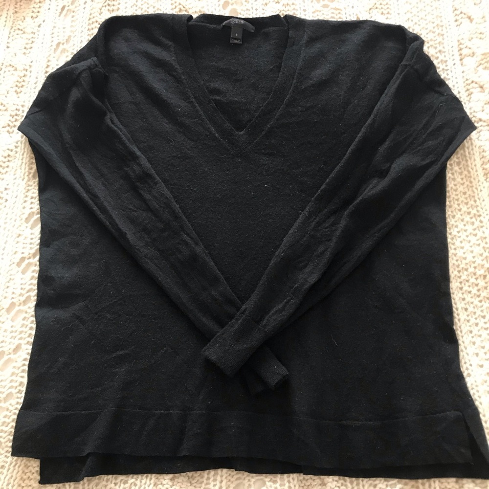 Boxy Black J Crew Sweater